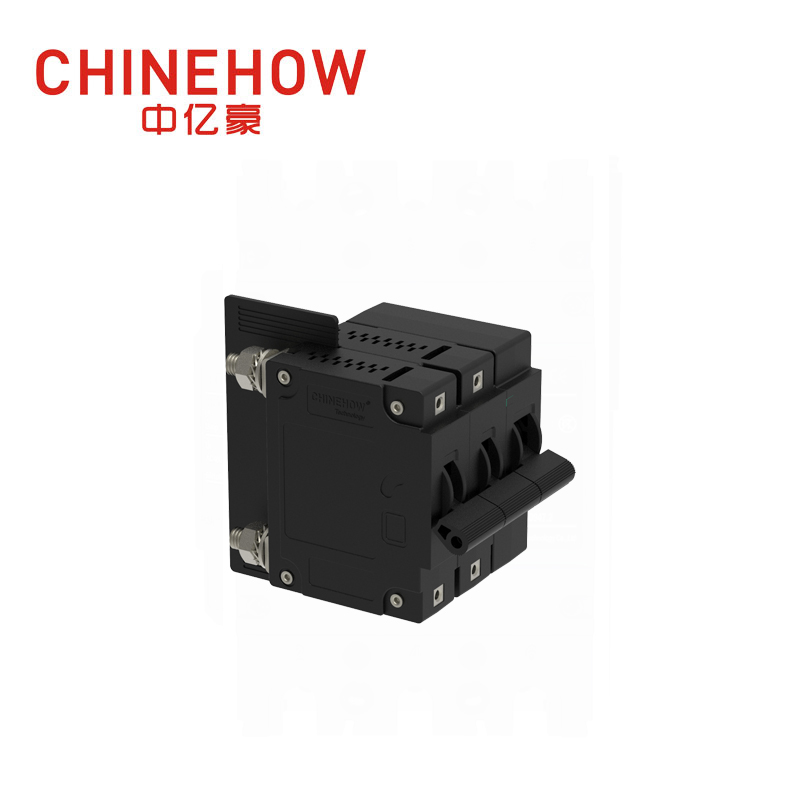 CVP-FR Hydraulic Magnetic Circuit Breaker Long Handle Actuator with M6 Stud and Terminal Barriers 2P + Remote Control 